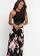 Sommer-Maxikleid mit Blumen-Print und Spitze, bonprix