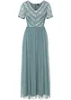 Maxikleid mit Paillettenstickerei, bonprix