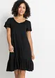 Jerseykleid mit Volant aus Viskose-Mix, bonprix