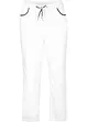 Pantalon 7/8 taille élastiquée en coton Paper Touch, bonprix