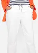 Pantalon 7/8 taille élastiquée en coton Paper Touch, bonprix