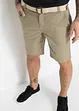 Bermuda chino extensible avec ceinture, Regular Fit, bonprix