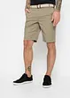 Bermuda chino extensible avec ceinture, Regular Fit, bonprix