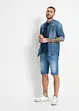 Bermuda en jean extensible avec entrejambe renforcé, Regular, bonprix