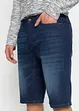 Stretch-Jeans-Bermuda mit verstärktem Schritt, Regular Fit, bonprix