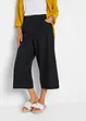 Pantalon en lin majoritaire, longueur 3/4, bonprix