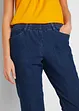 Lot de 2 pantalons 7/8 droits, taille mi-haute élastiquée, bonprix