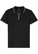 Piqué-Poloshirt mit Reißverschluss aus reiner Baumwolle, bonprix
