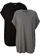 Longshirt mit umgeschlagenem Ärmel (2er Pack), bonprix