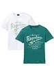 T-Shirt (2er Pack) aus reiner Baumwolle, bpc bonprix collection