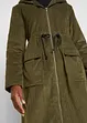 Cord-Mantel mit Teddy-Fleece Kapuze aus reiner Baumwolle, bonprix