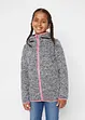 Mädchen Thermo-Strickfleecejacke  mit Kapuze, bonprix