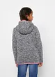 Mädchen Thermo-Strickfleecejacke  mit Kapuze, bonprix