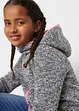 Mädchen Thermo-Strickfleecejacke  mit Kapuze, bonprix