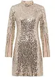 Paillettenkleid mit Trompeten-Ärmel, bonprix