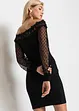 Robe à épaules dénudées avec manches en mesh, BODYFLIRT boutique
