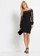 Robe à épaules dénudées avec manches en mesh, BODYFLIRT boutique