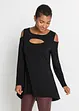 T-shirt long avec découpes en viscose, RAINBOW