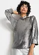 Bluse im Metallic Look, RAINBOW