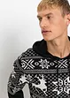 Norweger-Kapuzenpullover mit Baumwolle, bonprix