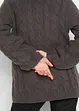 Oversize-Pullover mit Zopfmuster, bonprix