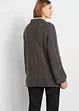 Oversize-Pullover mit Zopfmuster, bonprix