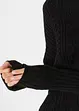 Pull en maille torsadée, bonprix