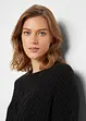 Pull en maille torsadée, bonprix