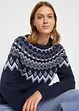 Hochgeschlossener Norweger-Pullover, bonprix