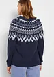 Hochgeschlossener Norweger-Pullover, bonprix