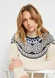 Pull norvégien avec fentes latérales, bonprix