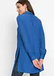 Longbluse mit Schlitz aus fließender Viskose, bonprix