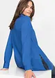 Longbluse mit Schlitz aus fließender Viskose, bonprix