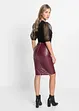 Pencil-Skirt, Leder-Imitat, BODYFLIRT boutique