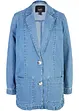 Blazer en jean oversize avec smocks latéraux, bpc bonprix collection