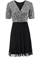 Robe courte à sequins, bonprix