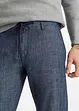 Regular Fit Chambray-Chinohose, Straight, bonprix