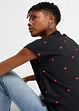 T-shirt imprimé avec dentelle, bonprix