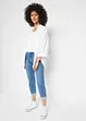 Capri Straight Jeans Mid Waist, bonprix