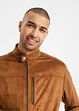 Lederjacke in Velour-Optik, bonprix