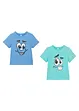 Lot de 2 t-shirts 100% coton, bonprix