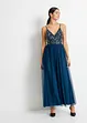 Trägerkleid mit Perlenstickerei, bonprix