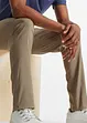 Regular Fit Stretch-Chinohose mit Gürtel, Straight, bonprix