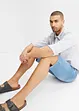 Bermuda confortable en jean et molleton, Regular, bonprix