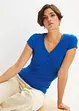 Shirt mit Knopfleiste mit Bio-Baumwolle, bonprix
