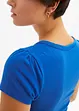 Shirt mit Knopfleiste mit Bio-Baumwolle, bonprix