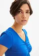 Shirt mit Knopfleiste mit Bio-Baumwolle, bonprix