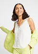 Top fluide avec dentelle, bonprix