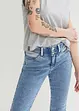 Skinny Jeans Mid Waist, knieumspielend Stretch, bonprix