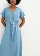 sommerliches Kleid mit Bindegürtel in der Taille, bonprix